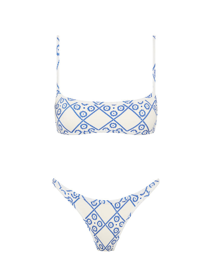 MIMA INDIGO LACE Crop Bikini Set