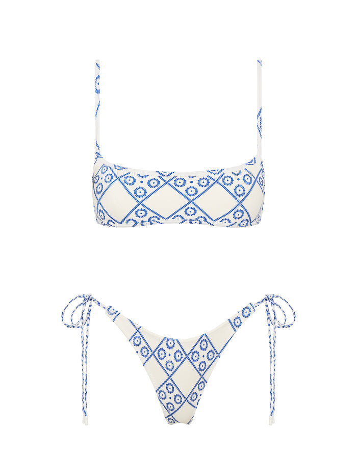 MIMA INDIGO LACE Crop Bikini Set