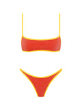 MIMA RUBY RED SPARKLE Crop Bikini Set