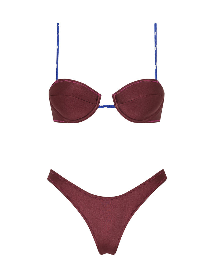 PALMA FARO Neoprene Balconette Bikini Set