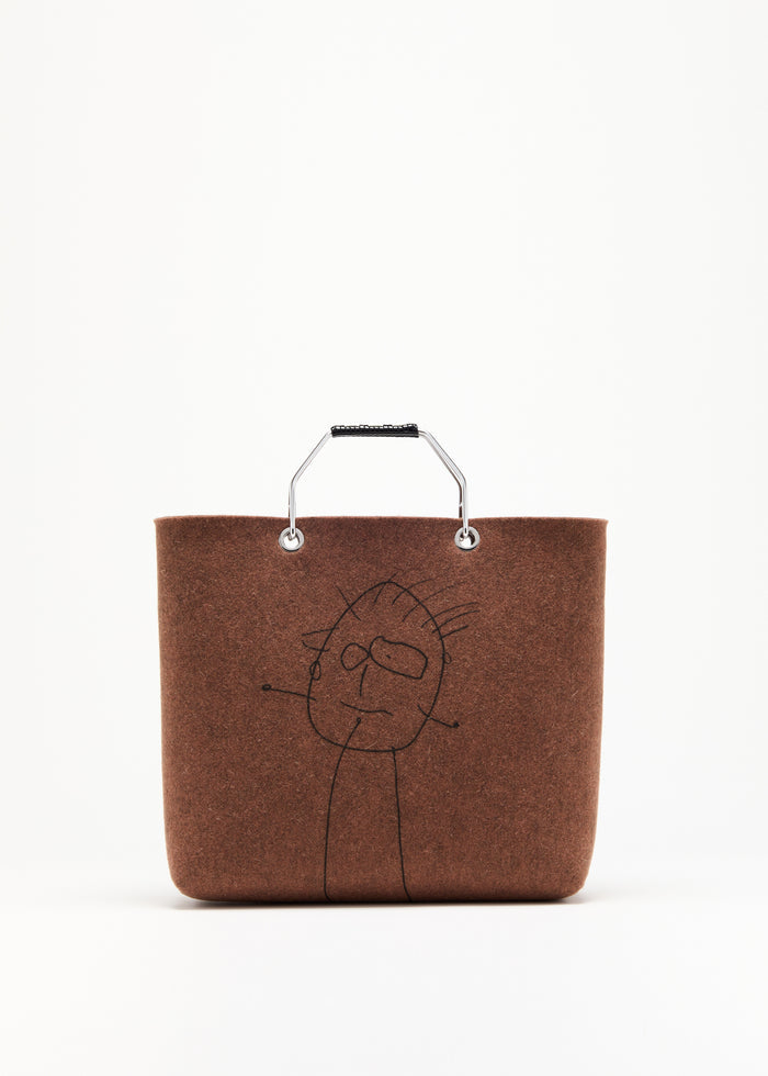 PILI AND BIANCA WOOL COAT SHOPPING BAG