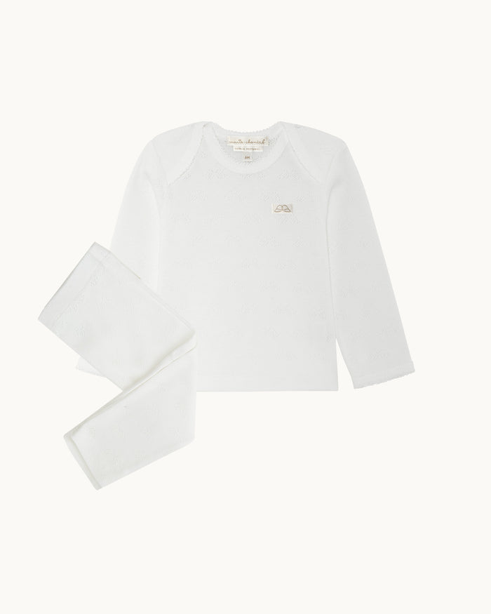 Pointelle Cotton Two Piece Set