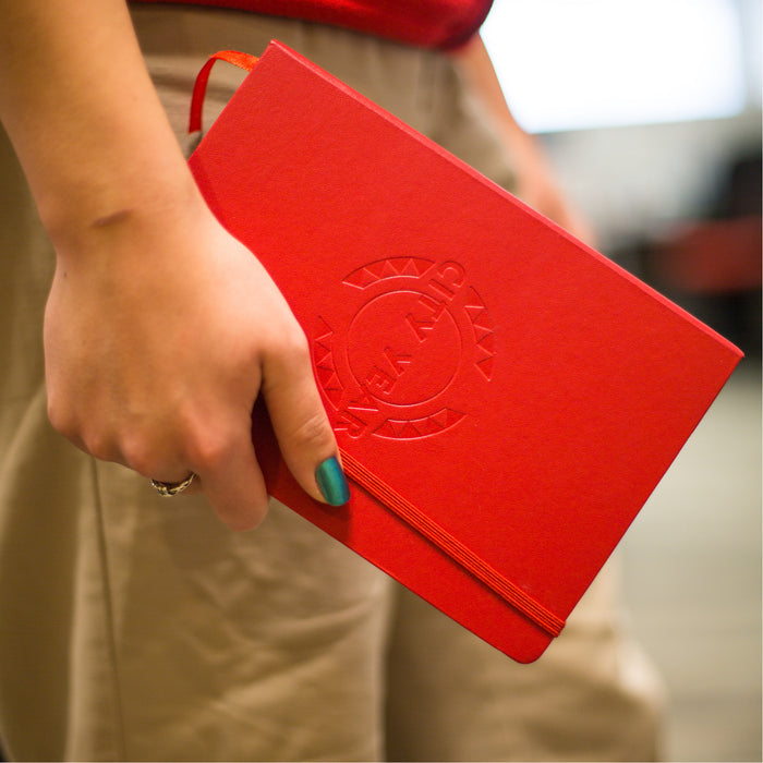 Red Journal Debossed Logo