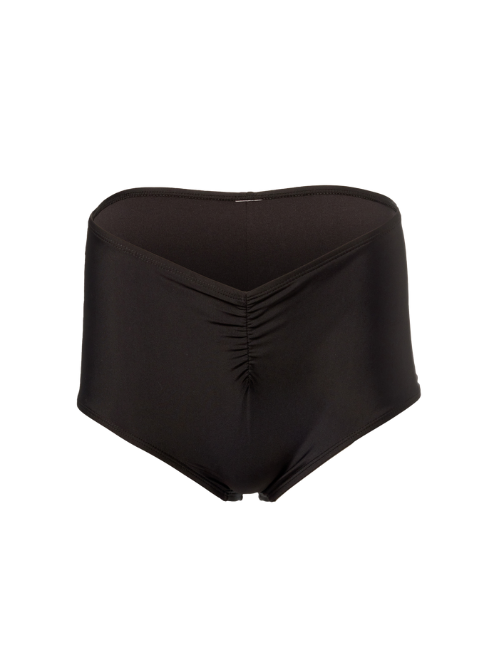 Ruched Mid Rise Cheeky Short