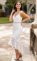 White Short Dress Tahlia by Velvi