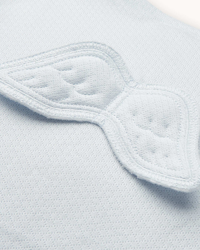 Sleep & Snuggle Pointelle Angel Wing Gift Set - Blue