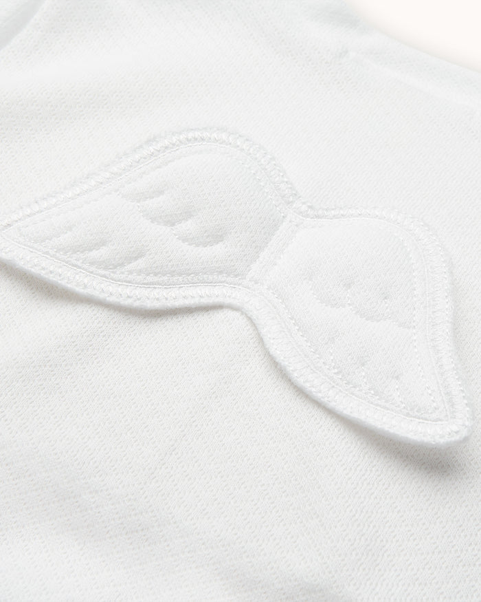 Sleep & Snuggle Pointelle Angel Wing Gift Set - White