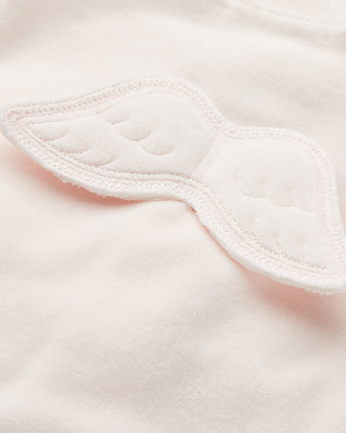 Sleep & Snuggle Velour Angel Wing Gift Set - Pink