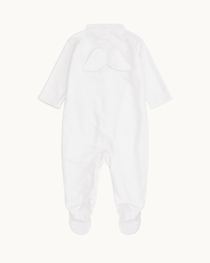 Sleep & Snuggle Velour Angel Wing Gift Set - White