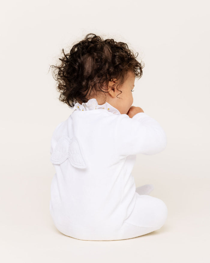 Sleep & Snuggle Velour Angel Wing Gift Set - White