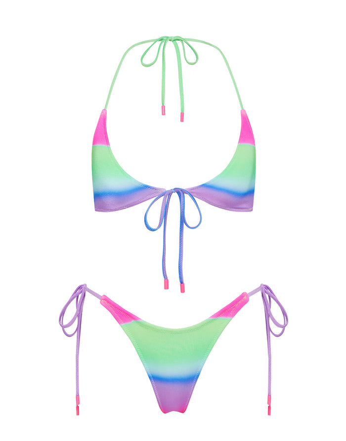 SOFI PADDLE POP OMBRE Halter Bikini Set