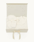Summer Cotton Blanket & Accessories Baby Gift Set - Milky White
