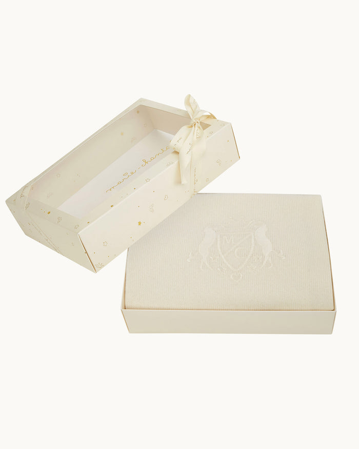 The Crest Cashmere Blanket