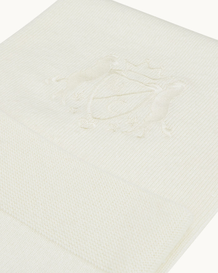 The Crest Cashmere Blanket