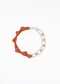 TOBACCO KNOTTED CORD CHAIN NECKLACE
