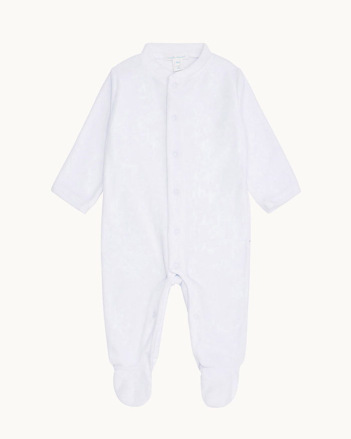 Velour Angel Wing™ Sleepsuit - Blue