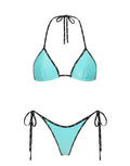 VINCA ELECTRIC Neoprene Triangle Bikini Set