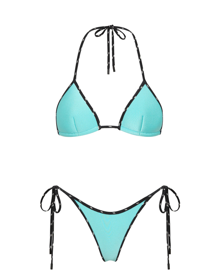 VINCA ELECTRIC Neoprene Triangle Bikini Set