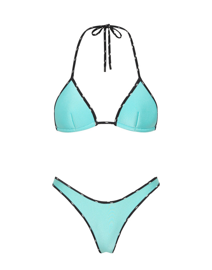 VINCA ELECTRIC Neoprene Triangle Bikini Set
