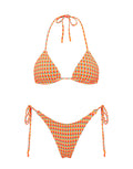 VINCA GARA Textured Triangle Bikini Set