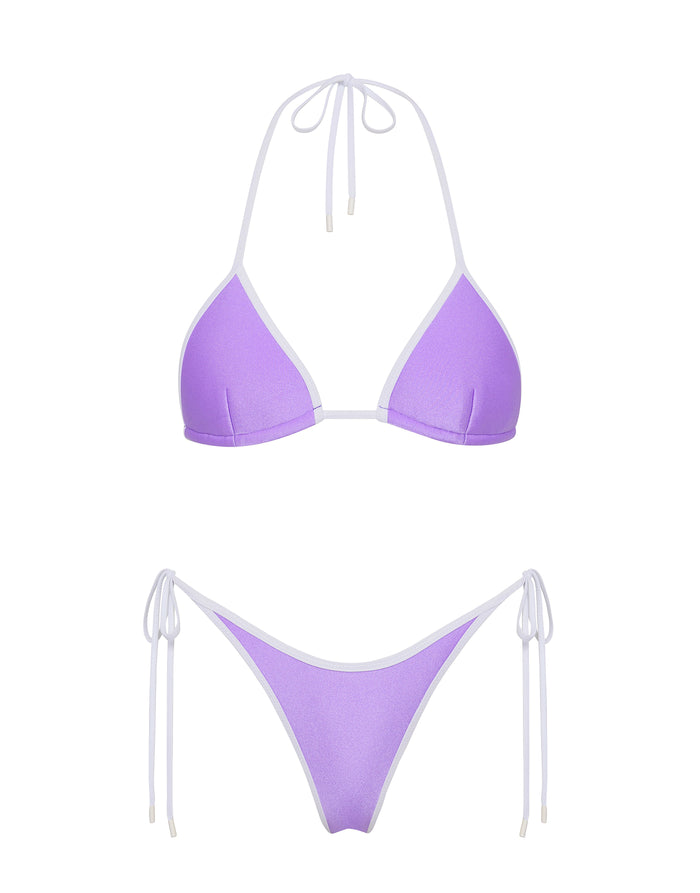 VINCA GRAPE Neoprene Triangle Bikini Set
