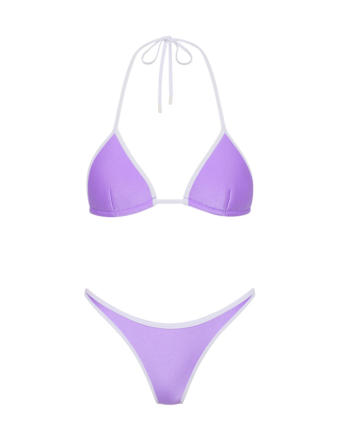 VINCA GRAPE Neoprene Triangle Bikini Set