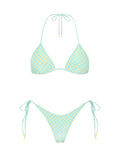 VINCA SUN SPRINKLE Polka Dot Triangle Bikini Set