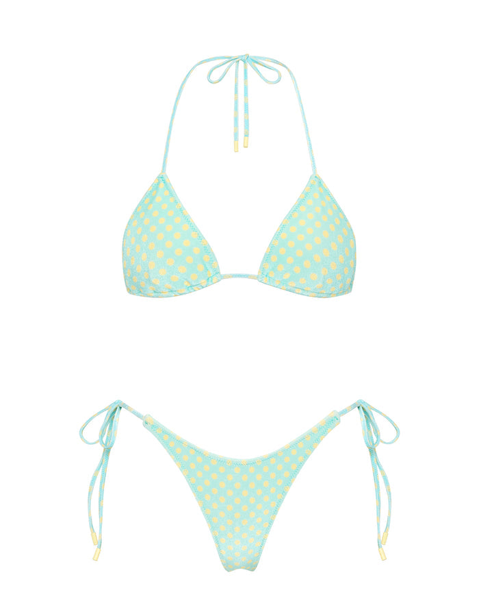 VINCA SUN SPRINKLE Polka Dot Triangle Bikini Set