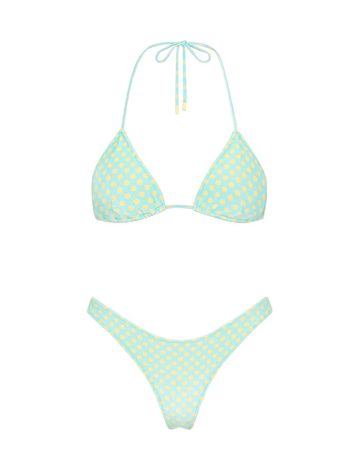 VINCA SUN SPRINKLE Polka Dot Triangle Bikini Set