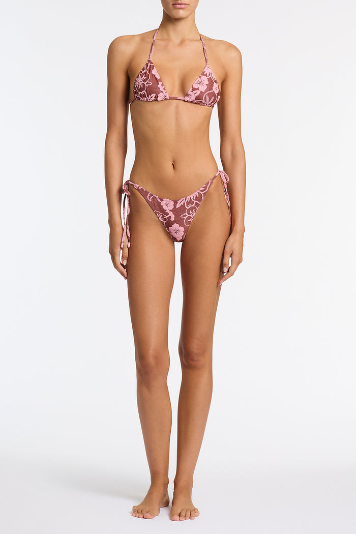 VINCA - TIRAMISU Floral Triangle Bikini Set